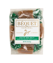 Packaged Béquet Caramel with a label on a white background