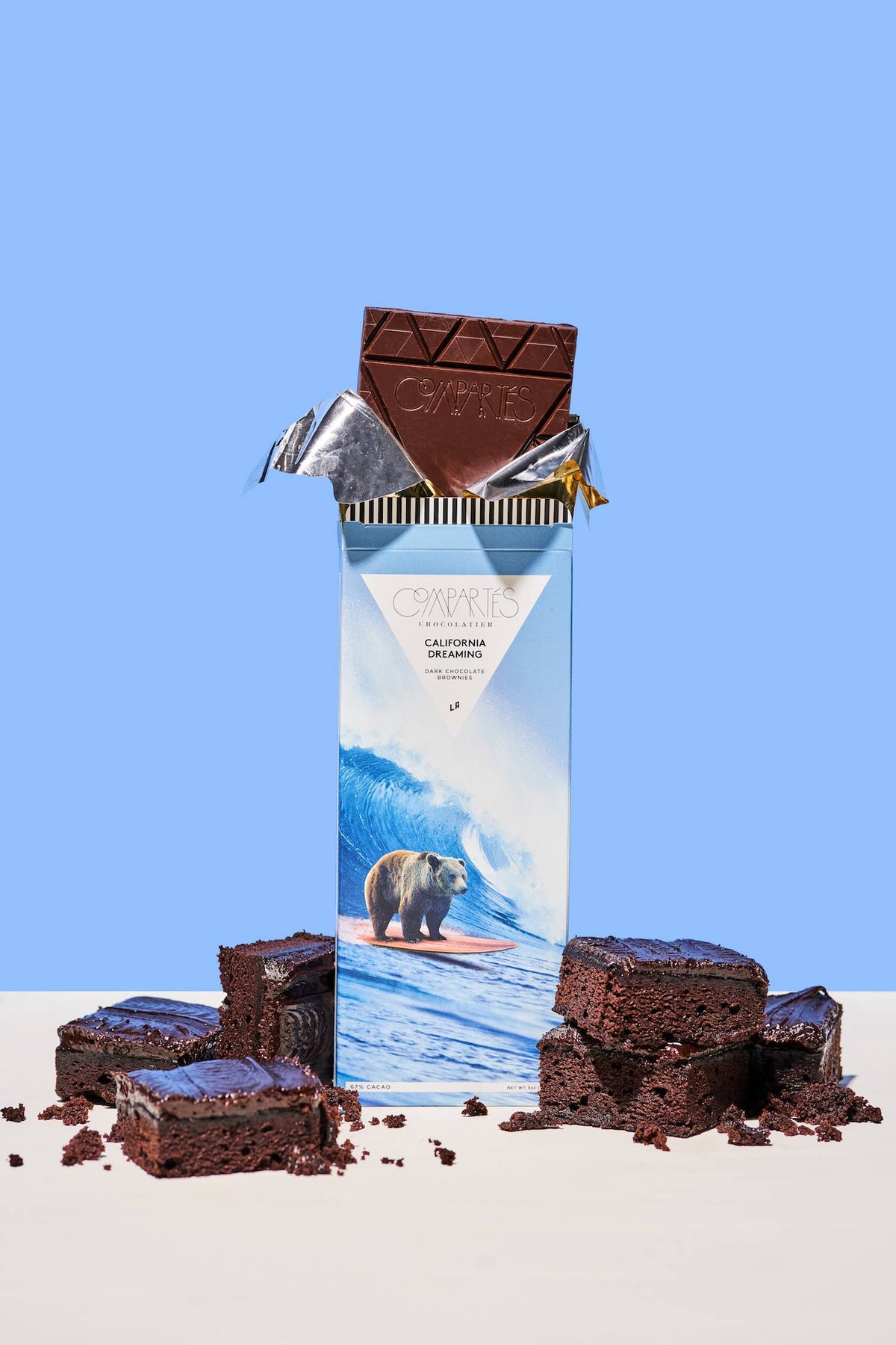 Compartes California Dreaming Brownie Chocolate Bar