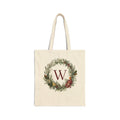 Personalized Holiday Wreath Tote Bag