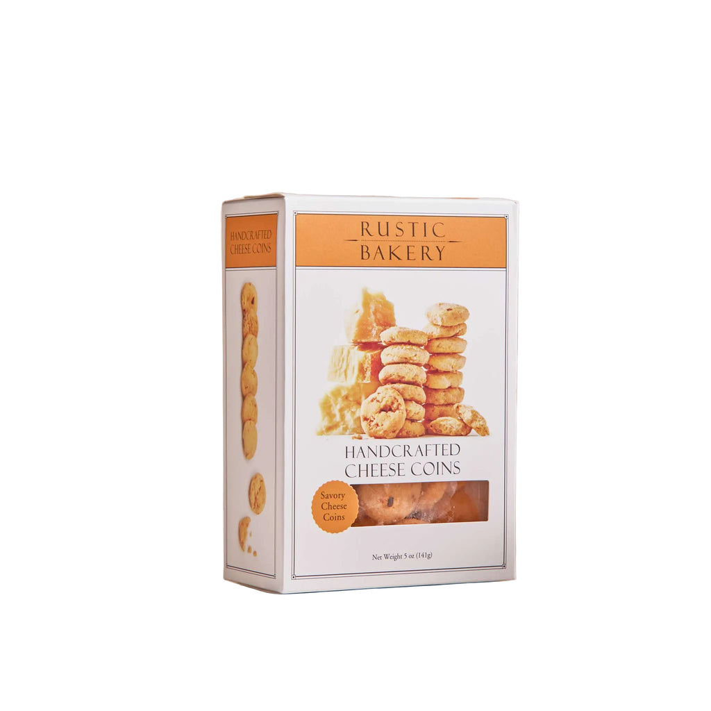 Rustic Bakery Savory Cheese Coins | Cheddar & Pepper Snack Bites