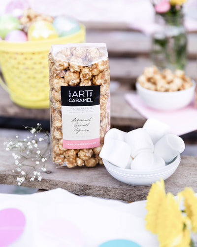 Vanilla Marshmallow Caramel Popcorn