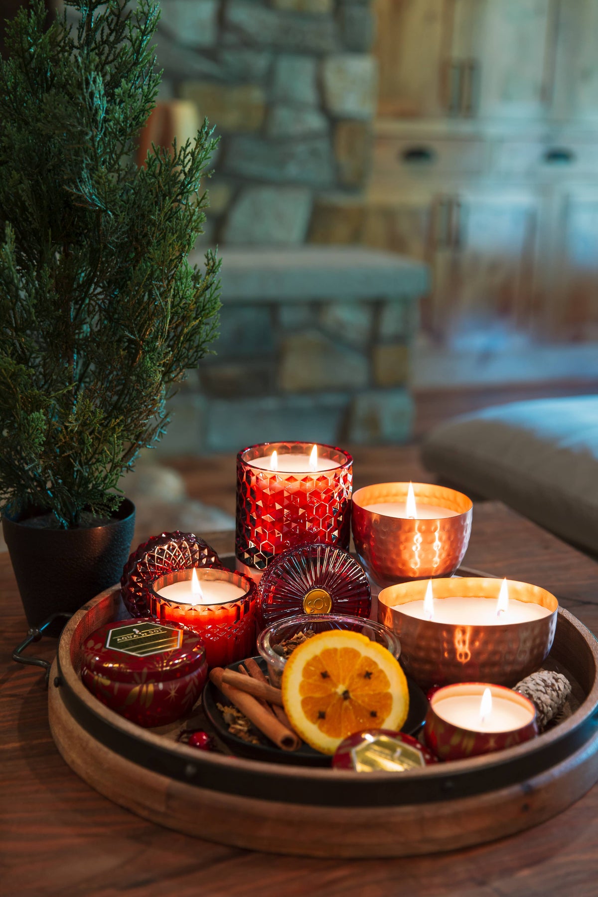 Holiday Spiced Toddy Crystal Candle
