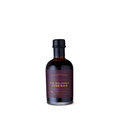 A bottle of McEvoy Ranch Fig Balsamic Vinegar with a dark burgundy label and black cap, centered on a plain white background.