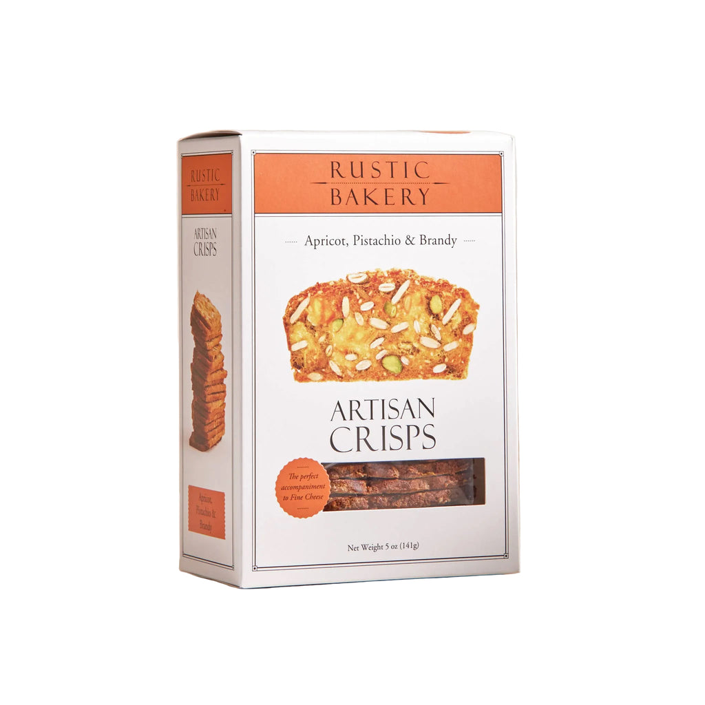 Box of Rustic Bakery Artisan Crisps on a light background