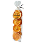 Packaged orange slices with 'Dardimania California' branding on a light gray background