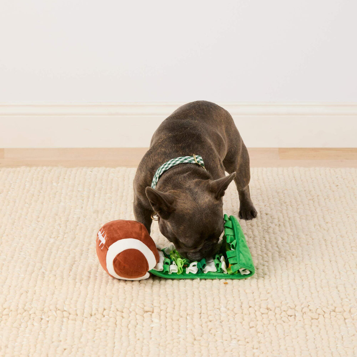 The Foggy Dog Football Interactive Snuffle Dog Toy