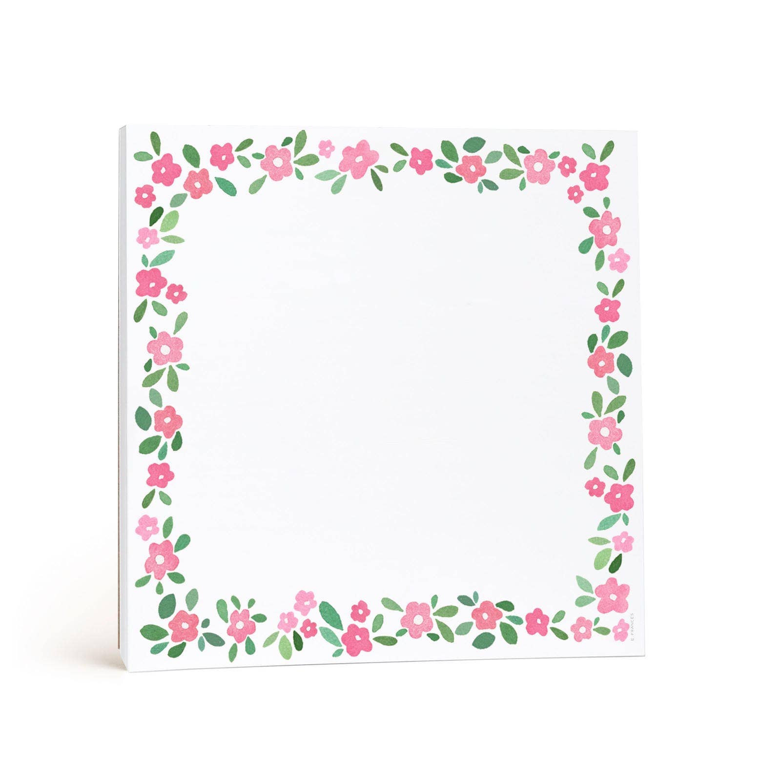 E. Frances Paper Petal Chunky Notepad with floral paper cover and multiple pages, ideal for note-taking and writing.