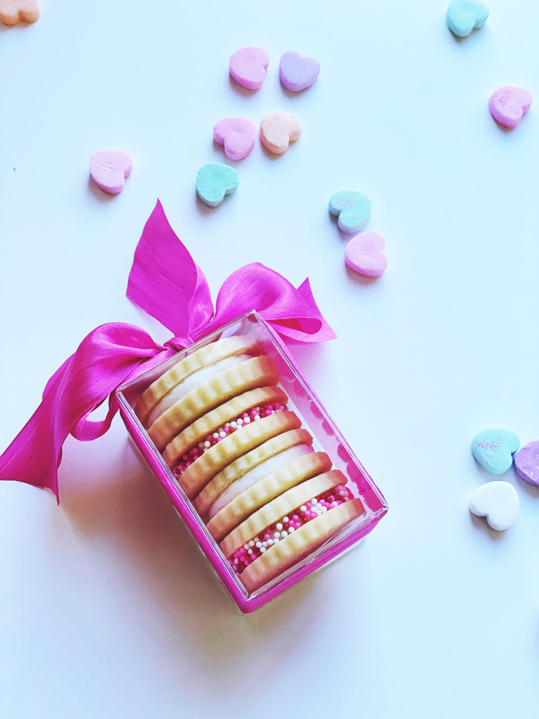 Valentine Buttercream Sandwich Cookies- Four Boxes