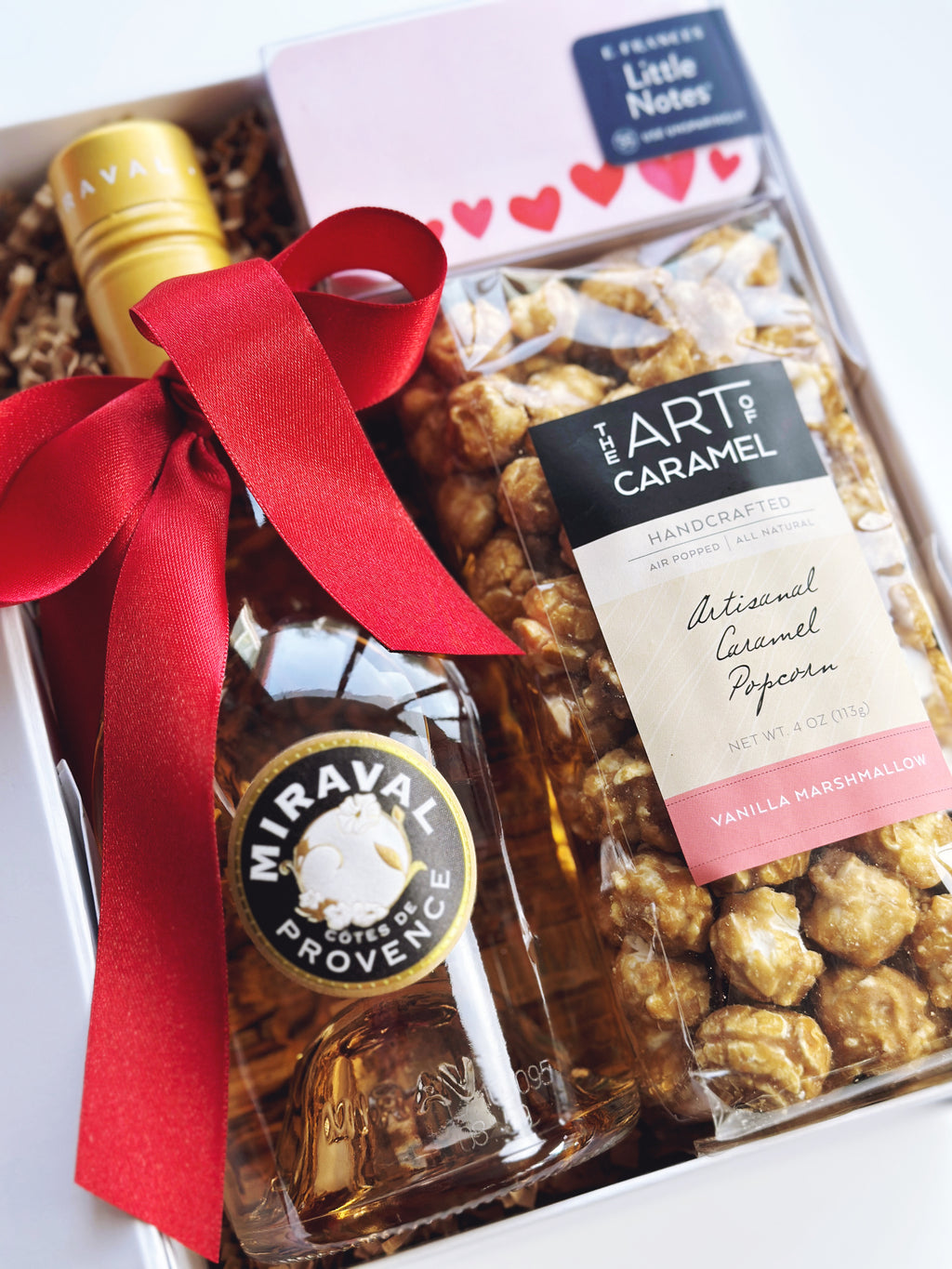 Sending Love gift box by Poppins & Post, featuring carefully curated items arranged in a stylish packaging.