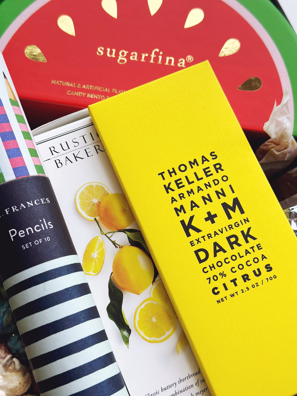 Thomas Keller Chocolate Bar and Rustic Bakery Cookies