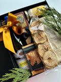 California Christmas gift box by Poppins & Post with festive holiday items and seasonal packaging, perfect for Christmas gift-giving.