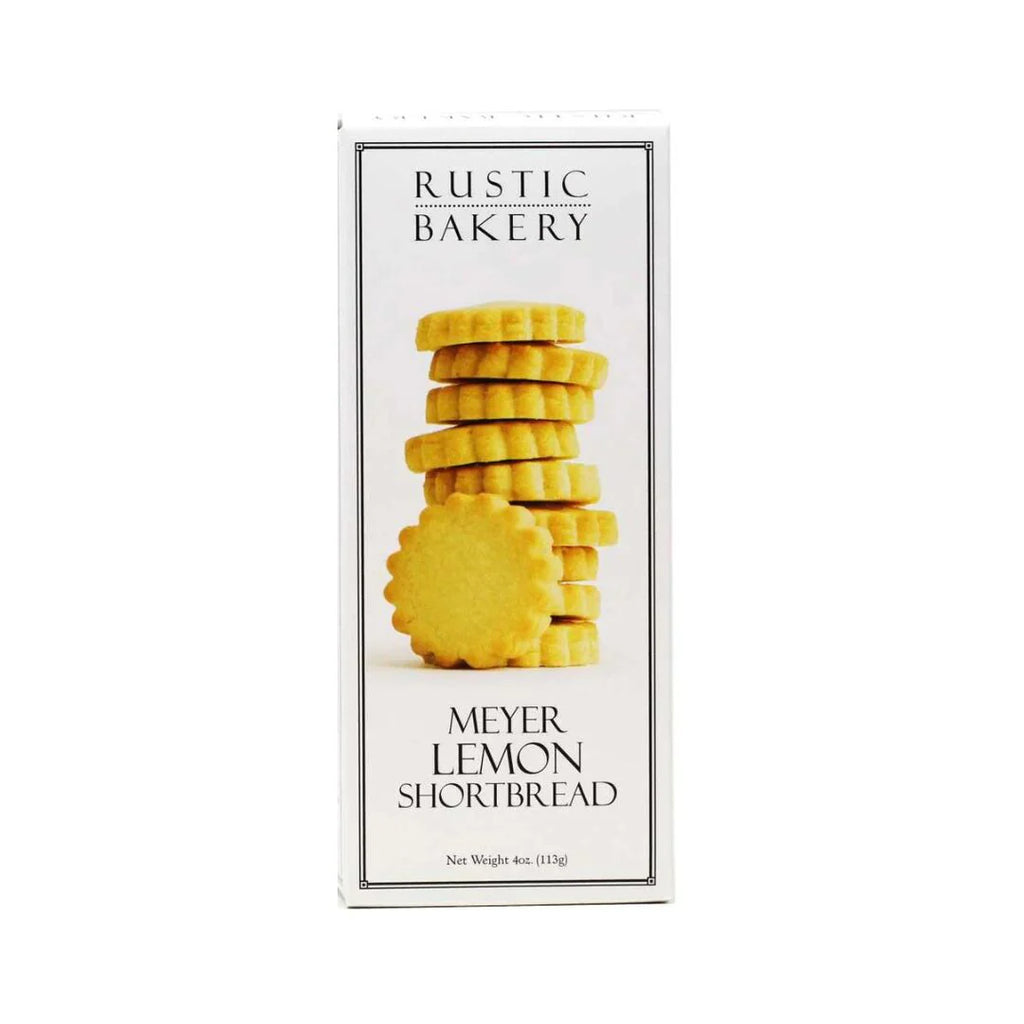 Box of Rustic Bakery Meyer Lemon Shortbread on a white background