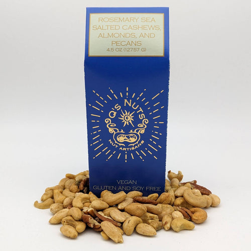Rosemary Sea Salt Cashews, Almonds and Pecans