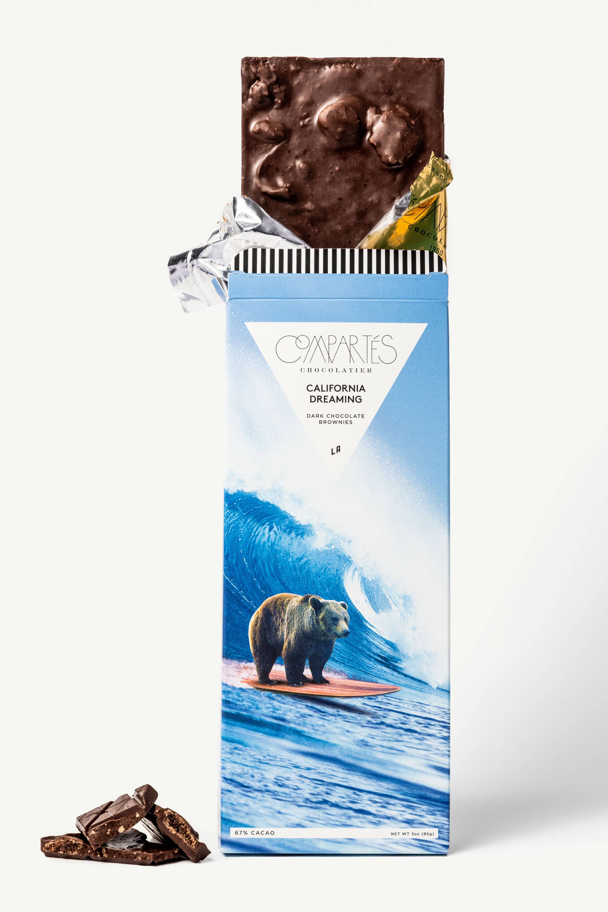 Compartes California Dreaming Brownie Chocolate Bar