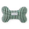 Evergreen Gingham Dog Squeaky Toy