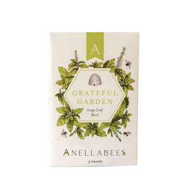 Large Leaf Basil garden seeds from Anellabees, showing fresh, vibrant basil leaves in a natural setting for gift planting.
