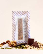 Sea Nuts Maddie's Chocolate Almond Walnut Granola Bar with visible chocolate chunks, almonds, and walnuts on the packaging.
