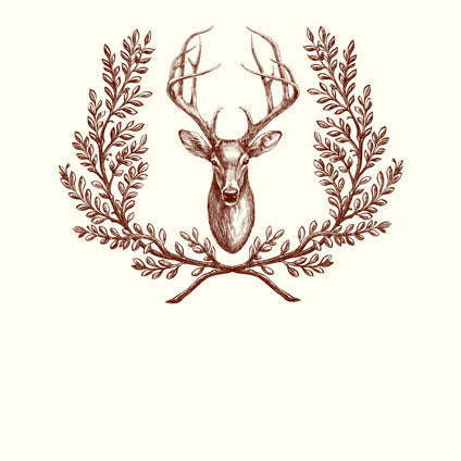 Alexa Pulitzer Doe Wreathe Long Paper Pad, featuring a decorative wreathe design on the cover.