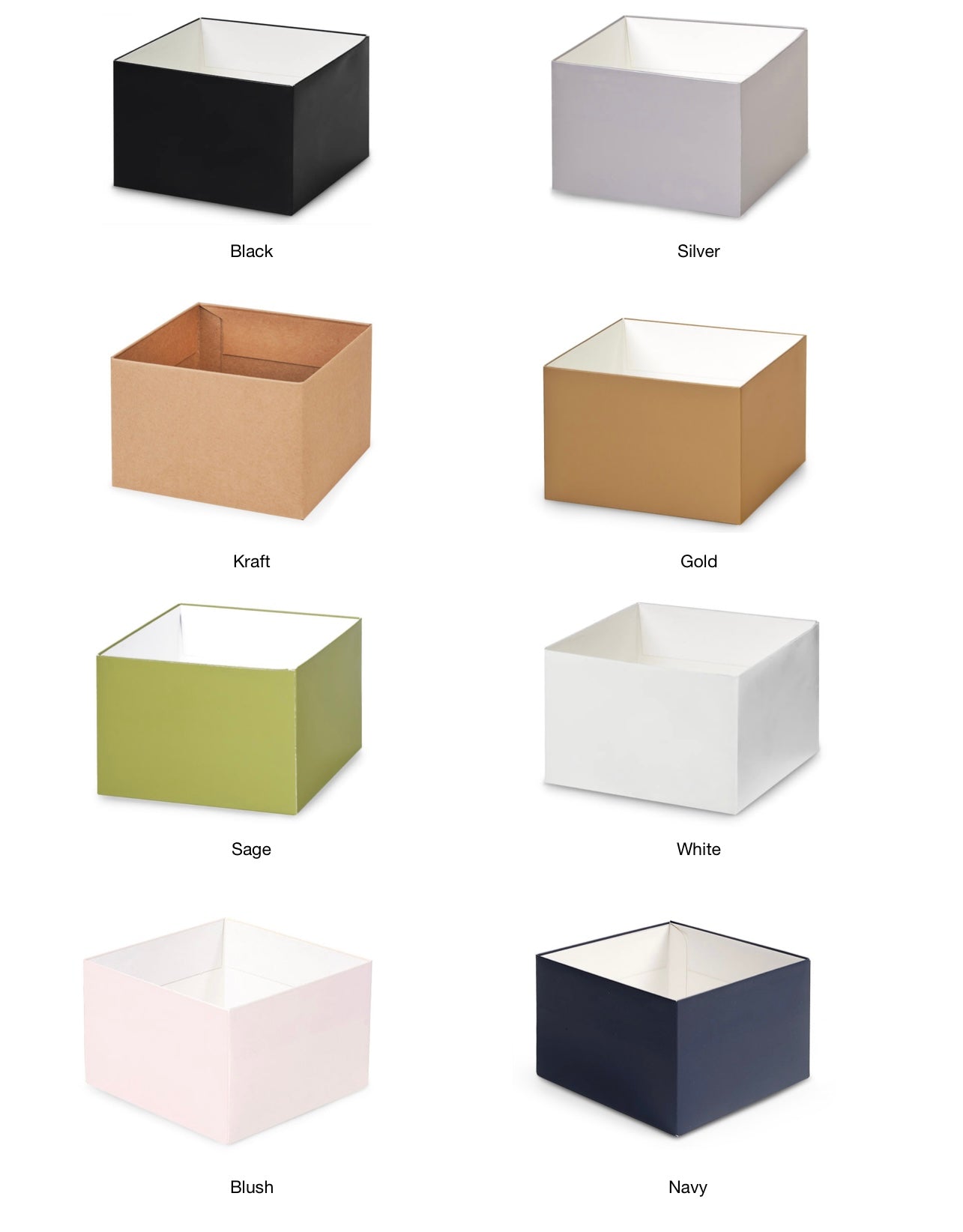 Set of 24 wedding welcome gift boxes by Poppins & Post, featuring elegant packaging for wedding favors or gifts.